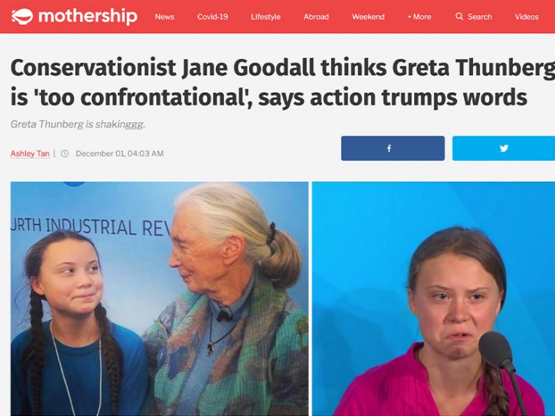 Conservationist Jane Goodall thinks Greta Thunberg is ‘too confrontational’, says action trumps words