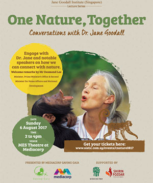The JGIS Lecture Series was launched in 2017 during Dr. Jane Goodall’s visit to Singapore.